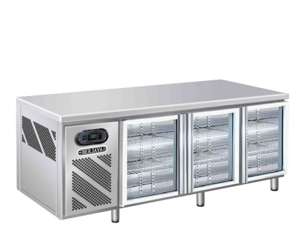 BÀN MÁT QUẦY BAR 3 CÁNH KÍNH BERJAYA B3D-C7-600-SM 2 Bàn mát quầy bar 3 cánh kính BERJAYA B3D-C7-600-SM