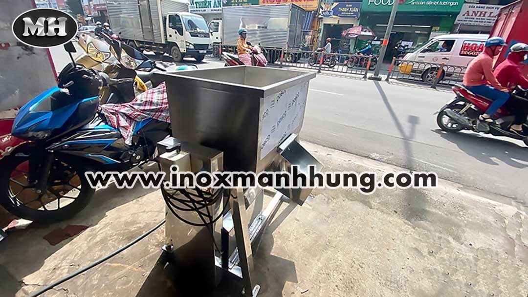 MÁY TRỘN BỘT INOX NẰM NGANG 5