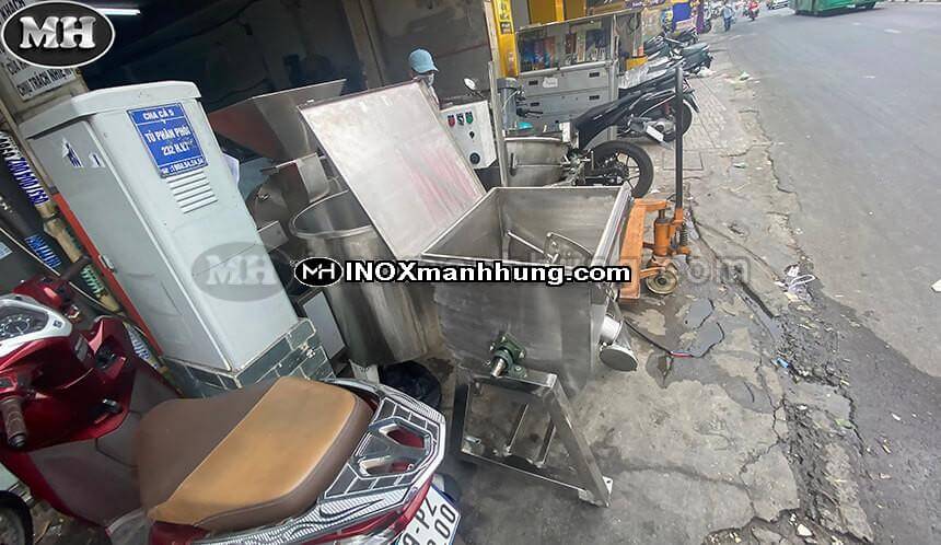 Máy trộn bột nằm ngang mini 6 Máy trộn bột nằm ngang mini 5