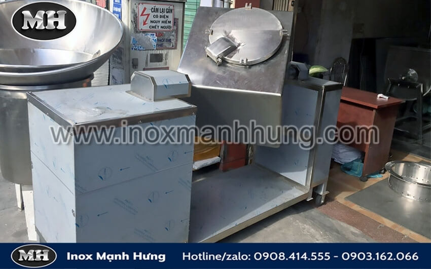 Máy trộn hình lập phương 30kg 4 Máy trộn hình lập phương 30kg 3