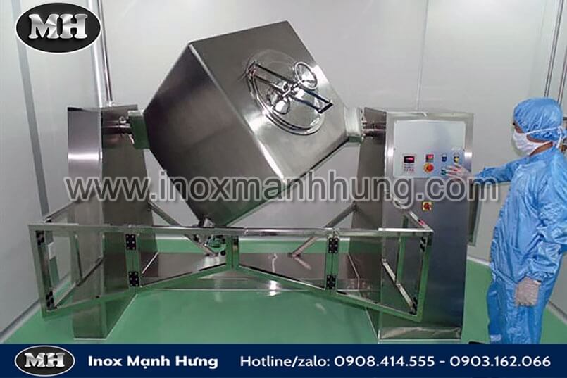 Máy trộn hình lập phương 30kg 2 Máy trộn hình lập phương 30kg 1
