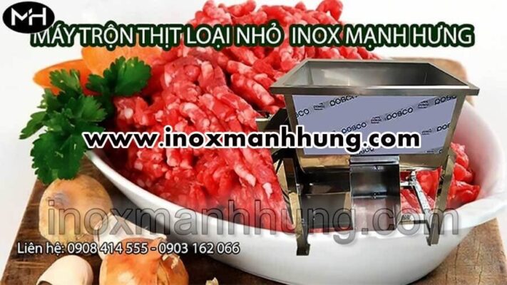 May Tron Thit Nam Ngang 10kg Inox Manh Hung