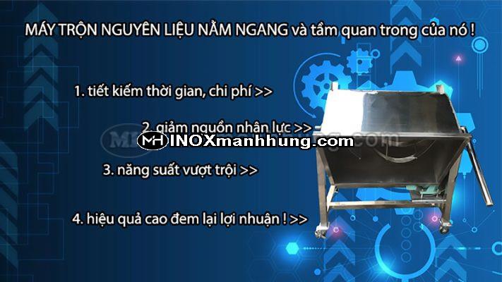 Những thông tin cần biết về máy trộn nguyên liệu nằm ngang 1