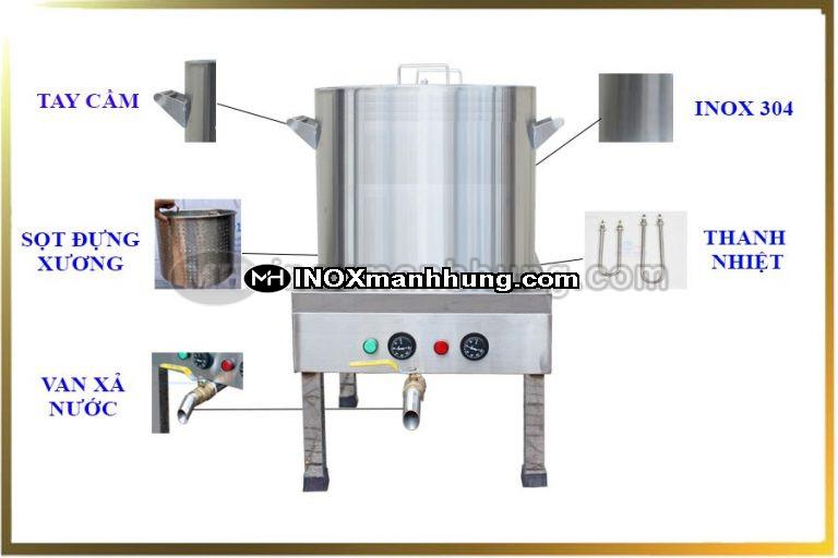 Nồi nấu cháo 50l điện 5