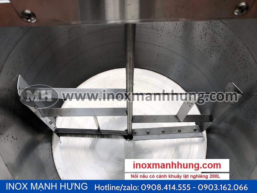 Nồi nấu thạch đen rau xanh câu công nghiệp với cánh khuấy 9