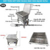 Máy trộn bột nằm ngang mini