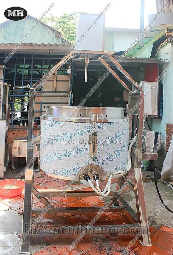 Nồi nấu sa tế công nghiệp có cánh khuấy